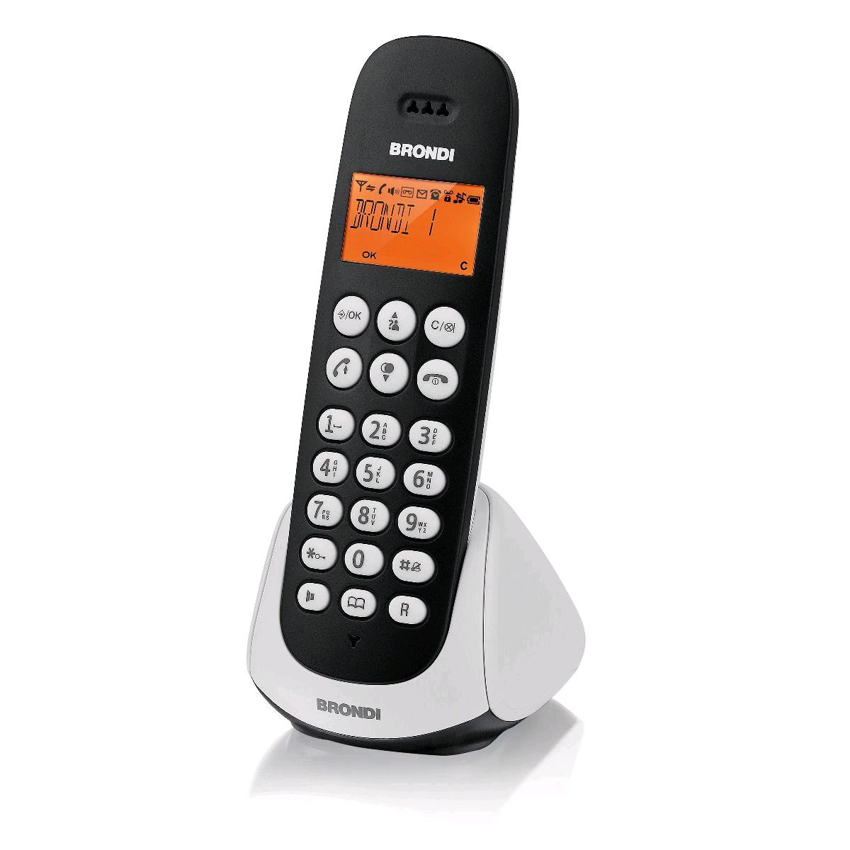BRONDI ADARA CORDLESS DECT NERO/BIANCO